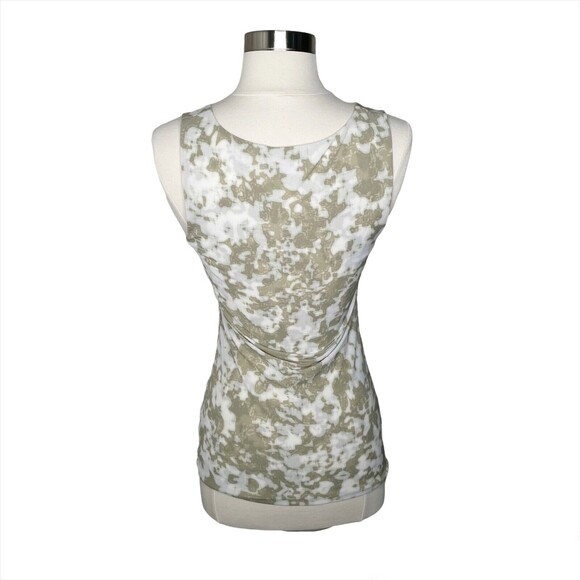 Halogen Blouse Women’s XS Ruffle V-neck Top Sleeveless Pullover Ruched Stretch - Picture 5 of 7